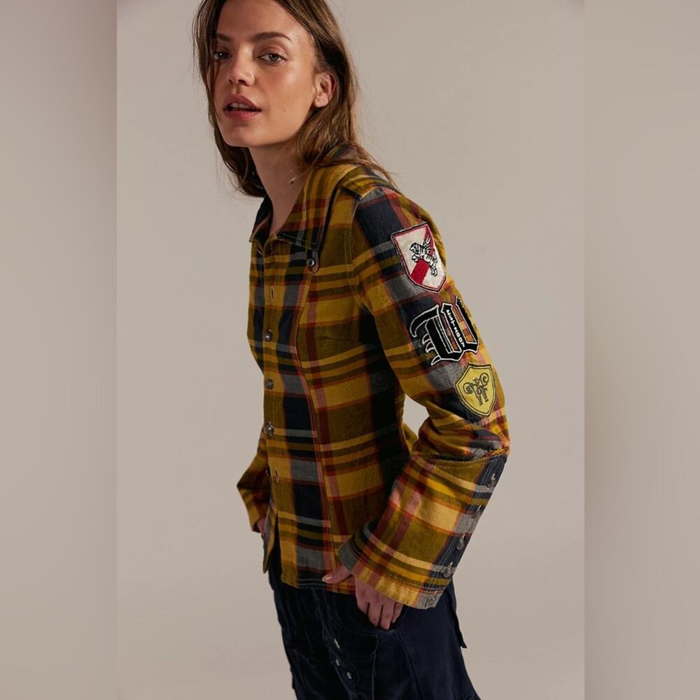 We The Free In The Club Plaid Top